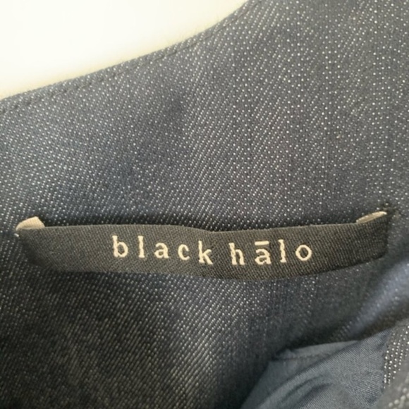 Black Halo Jackie O Denim Chambray Sheath Dress - Picture 3 of 13